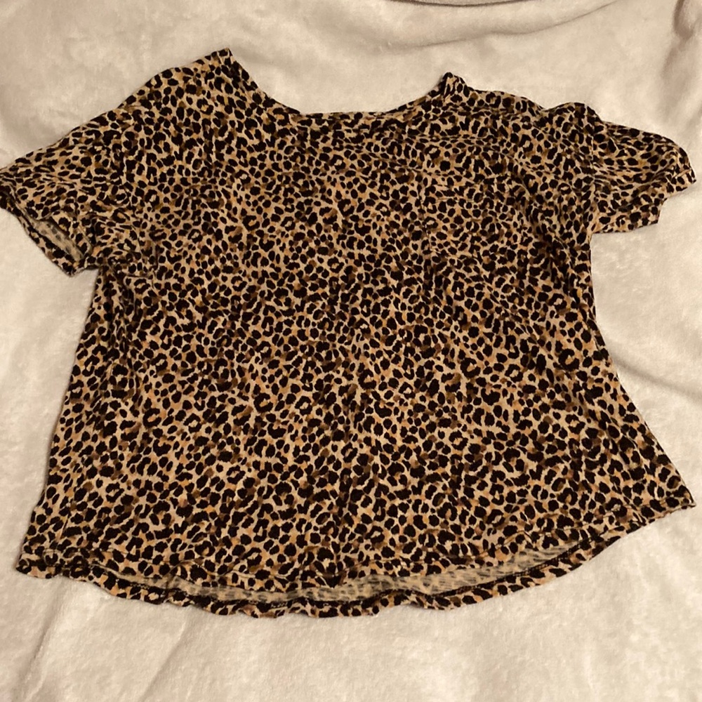 A cheetah print shirt
